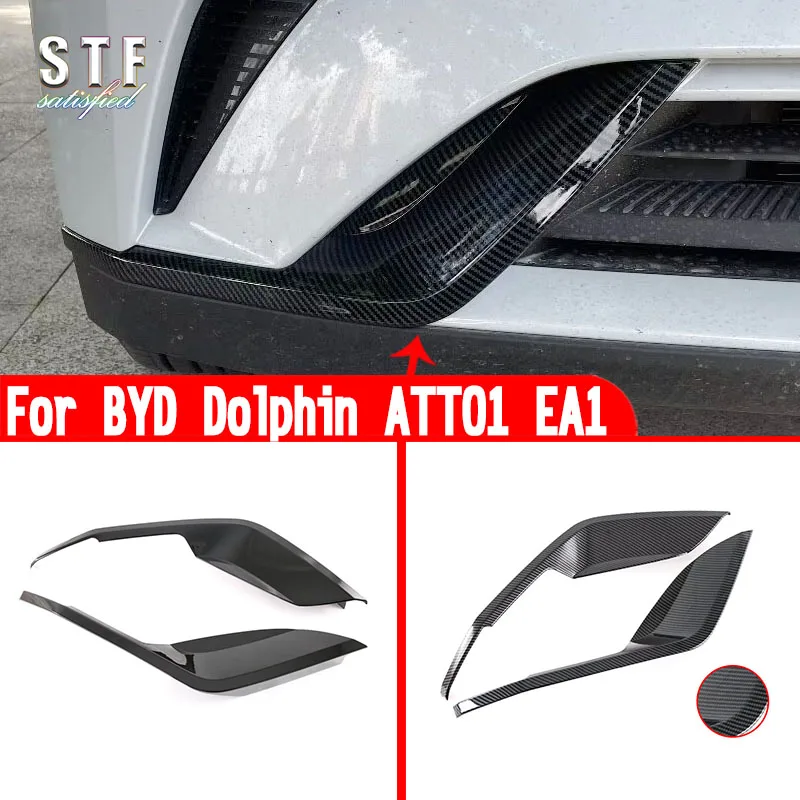 

For BYD Dolphin ATTO1 EA1 2022 2023 Accessories Front Bumper Side Cover Trim Molding Decoration Stickers