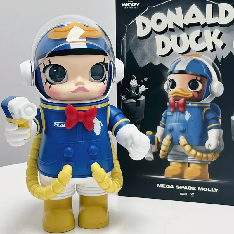 

​​Space Molly Donald Duck Daisy 100%&400% Fashion Play Big Baby Action Figure Collectible Model Toys Decoration Girls Gift