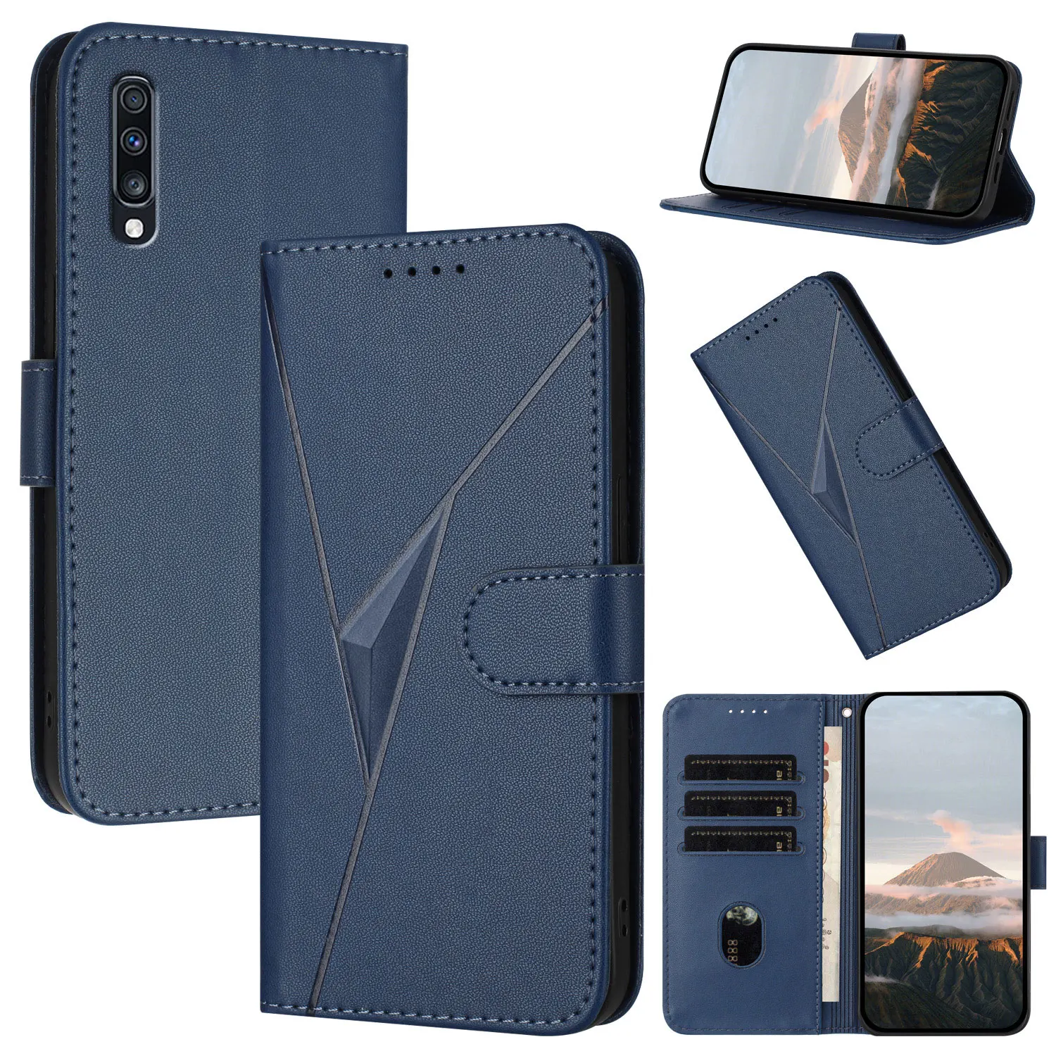Magnetic Flip Wallet Leather Case For Samsung Galaxy A50 A50S A70S A40 A30 A30S A20 A10 A20S A10E A20E Card Book Cover Fundas