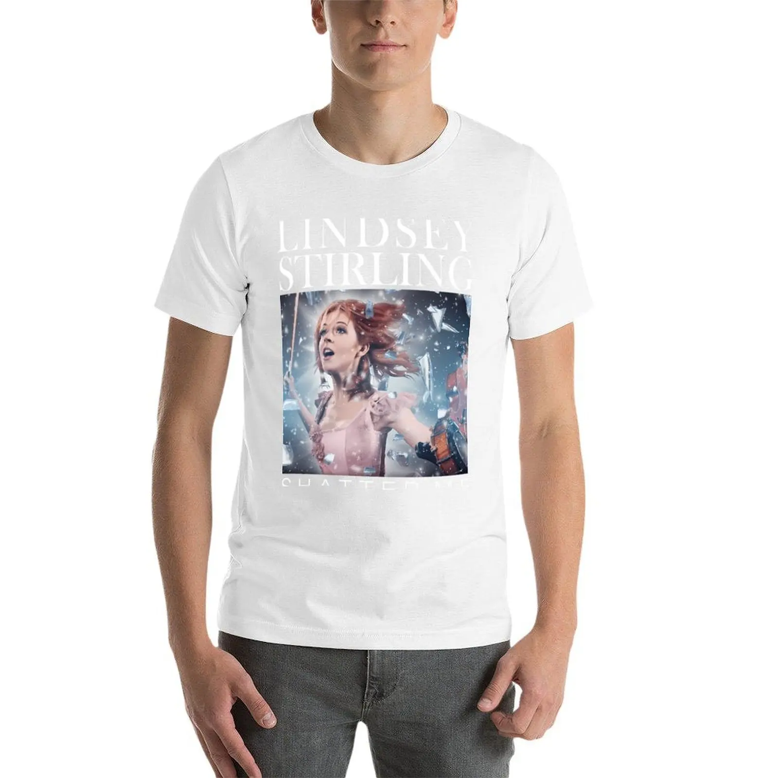 ليندسي ستيرلينغ تي شيرت الرجال تي شيرت القطن 100% أنيمي تي شيرت للرجل g رجل تي شيرت للرجال تي شيرت
