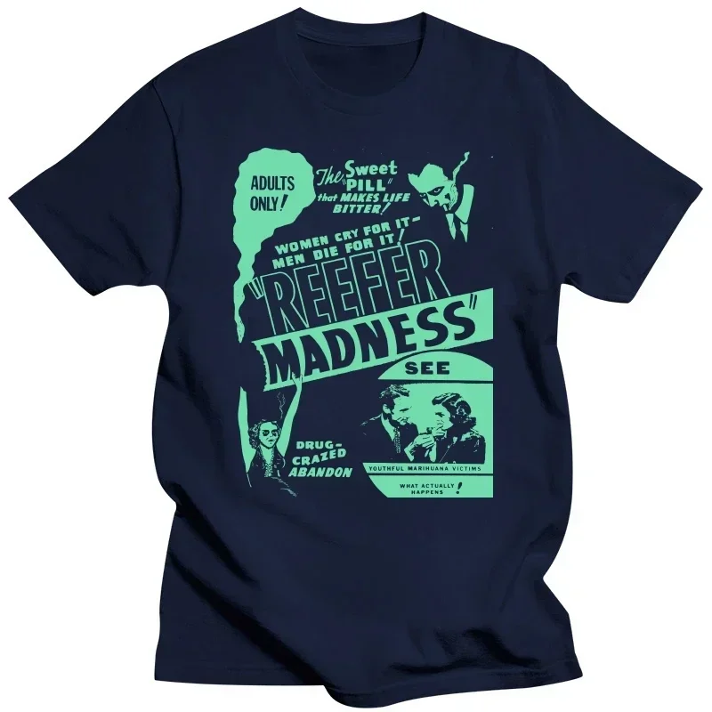 Reefer Madness T-shirt 420 Vintage Rare Horror Movie Tee Shirt Faded Black Cult Film Cheech Chong Dazed Confused Clockwork Orang