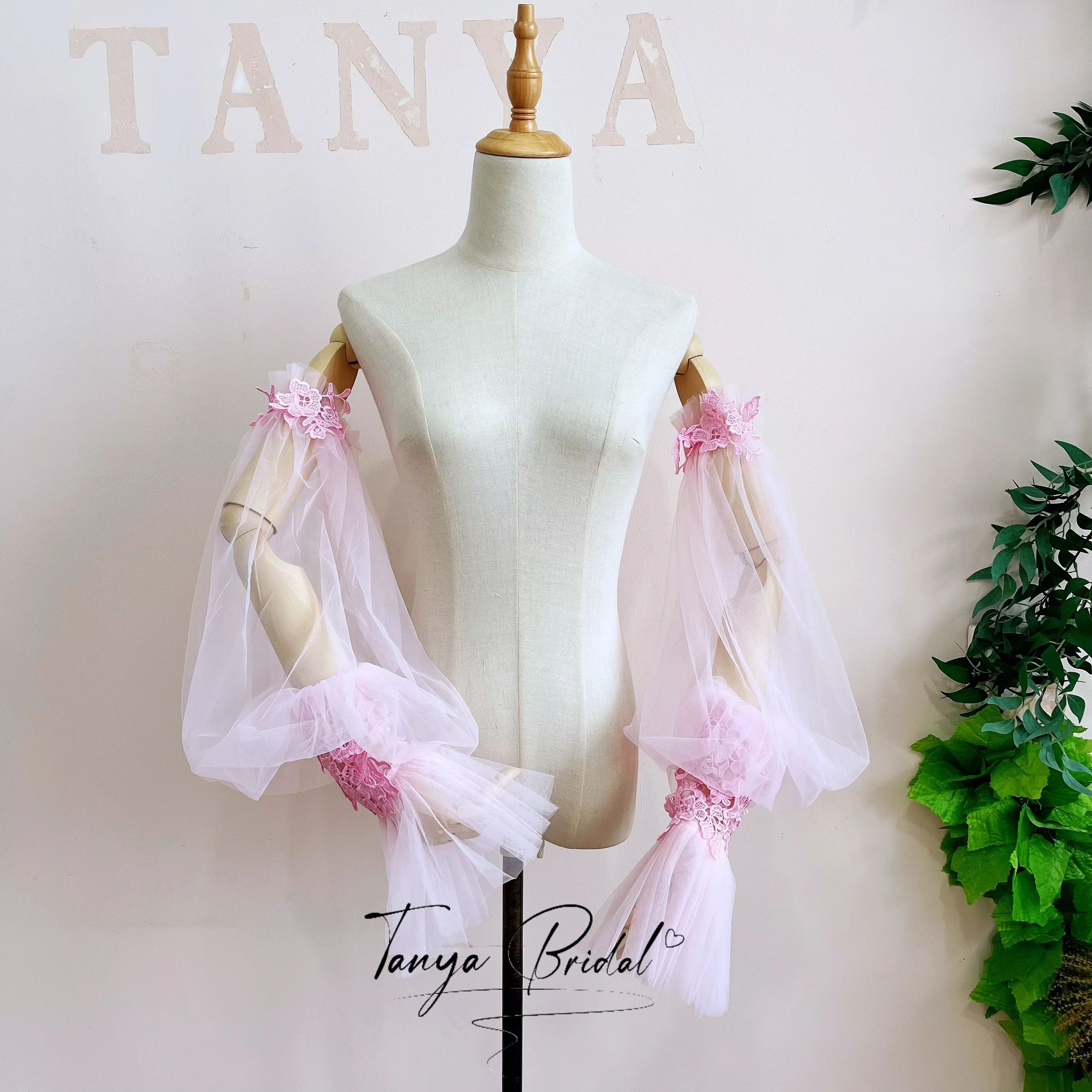 manchons-en-tulle-rose-avec-appliques-de-dentelle-elegants-detachables-longs-accessoires-de-soiree-pour-femmes-style-doux