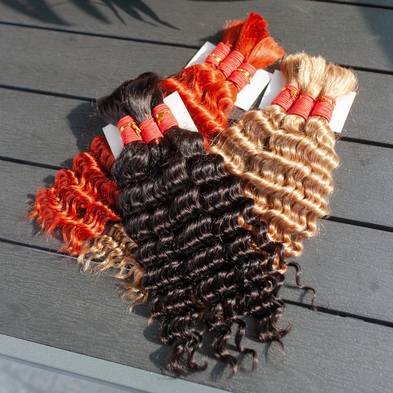 

16-28 дюймов, пучки вьющихся волос с глубокими волнами, 12А, девственные человеческие волосы, объемные для наращивания косичек в стиле бохо, волна воды, без утка, человеческие волосы, оптом