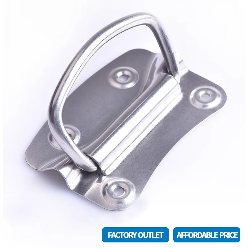(Multiple Packs) Thickened folding handle toolbox industrial equipment box movable handle 201 stainless steel or iron
