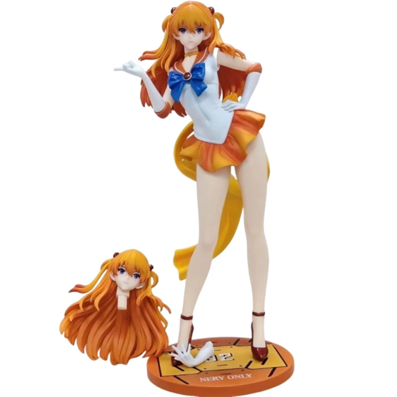 27cm Anime Asuka Langley Soryu Modell Manga Shikinami Figur Langley Soryu Actionfigur GK Statue Sammlerstück Ornament