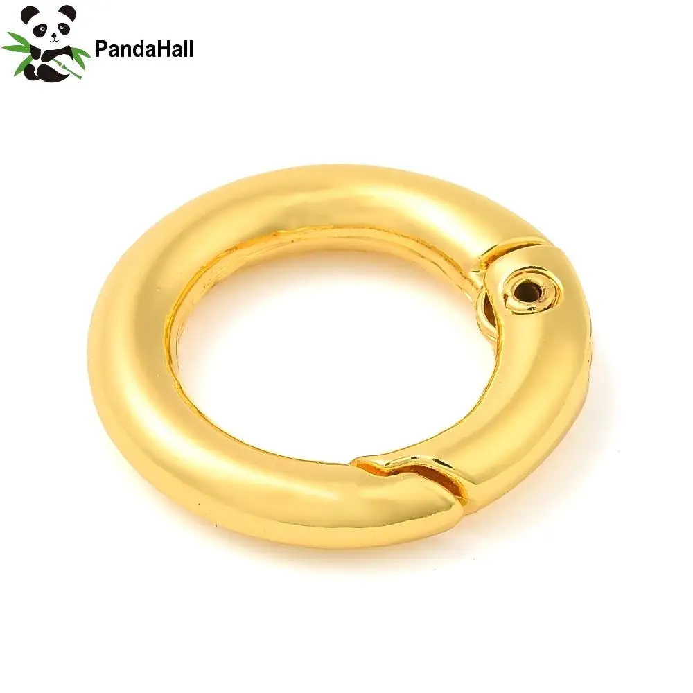 PandaHall 20 Stück Rack-plattierte Messing-Federringe, runde Ringe, blei- und cadmiumfrei, langlebig plattiert, 6 Gauge, 20x4mm – Detail 3
