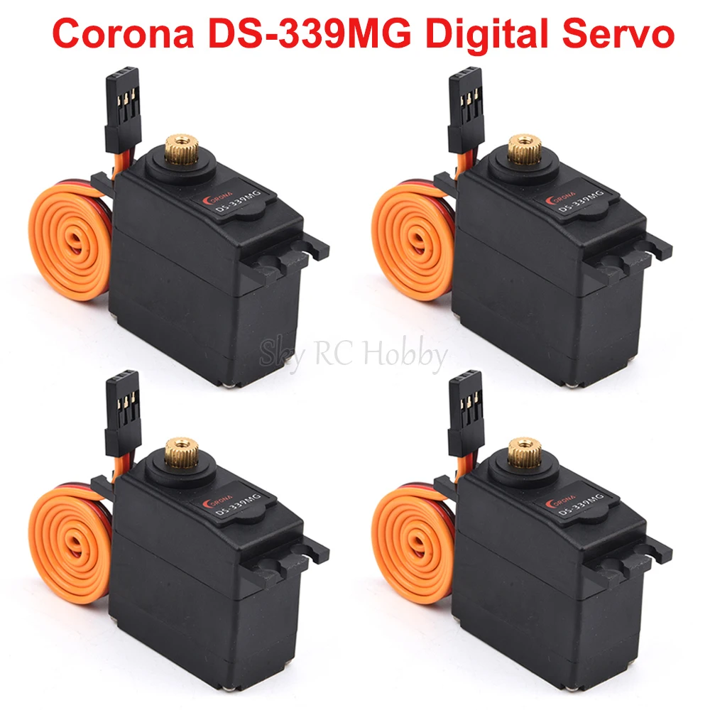 1/2/4PCS Corona DS339MG DS-339MG Medium Digital Servo Ball Bearing Metal Gear For RC Airplane Fix Wing Car Model Robot Toys