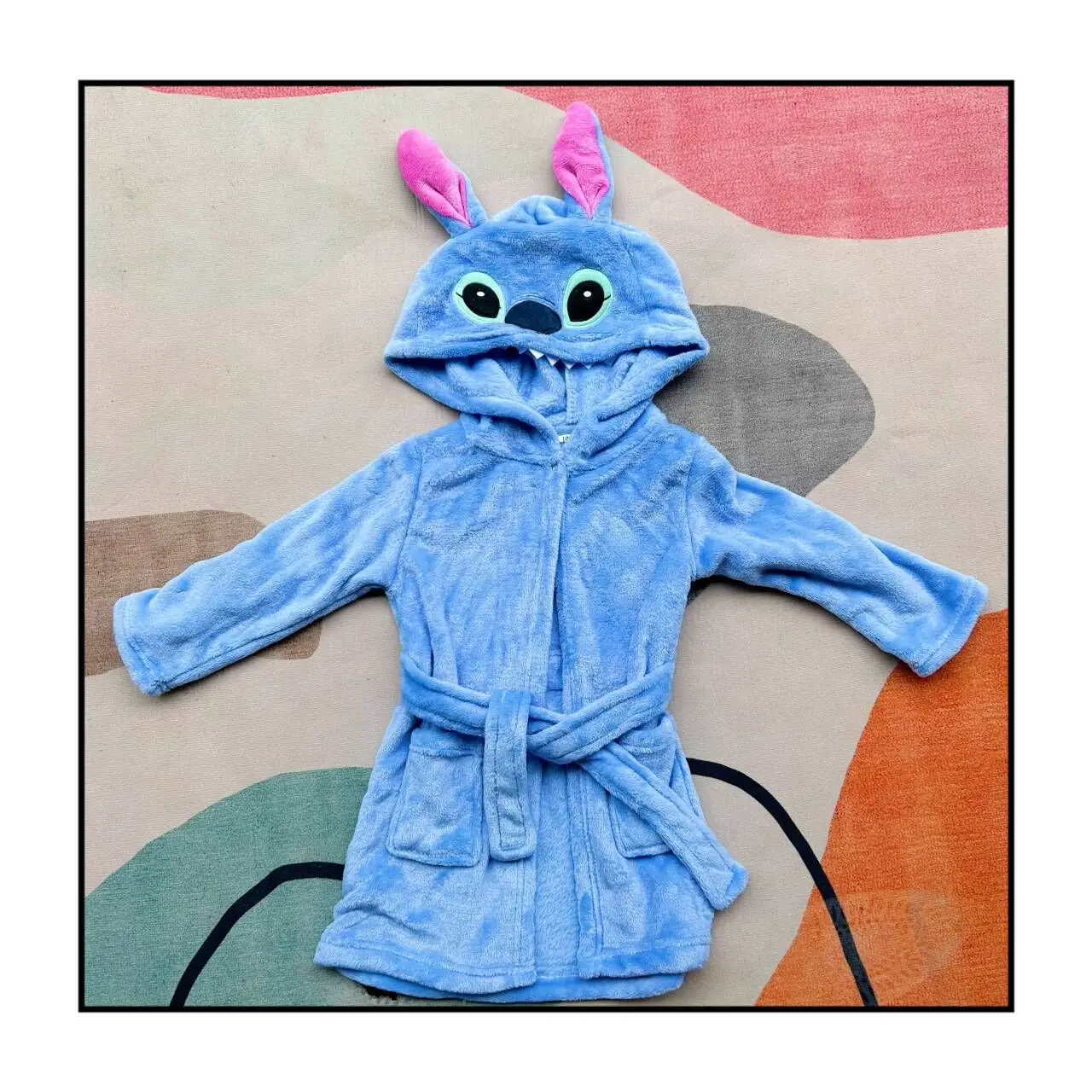 New Children Pijama Infantil Kids Warm PajamaChildren\'s Stitch Nightgown Boys Baby Girls Animal Flannel Sleepwear Robe