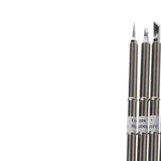 5Pcs T12 Soldering Iron Tips Set Free Plated High Thermal Conductivity For Quick Tin Melting Uniform Joints Welding Repair Tool