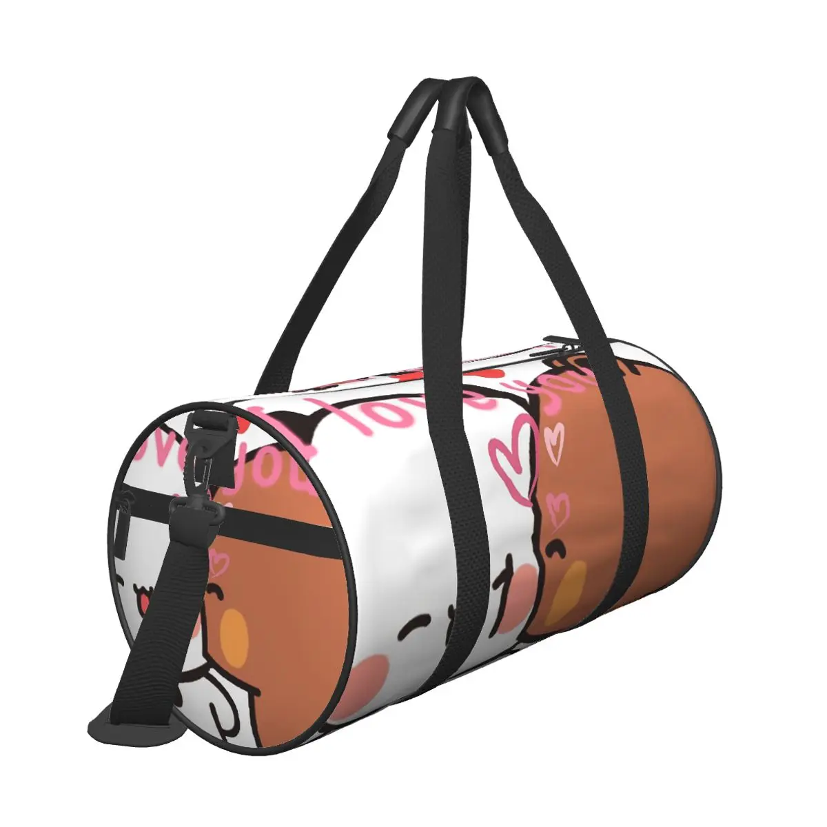 Bear And Panda Bubu Dudu Balloon Large Duffle Gym Bag Multi-Functional Duffle Travel Bags Handbags Fitness bag view 3