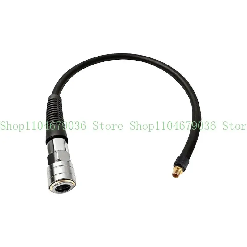 652F C Tire Inflator Adapter with Metal Air Chuck and Threaded End for Garage Tire Care and Inflation Work Daily