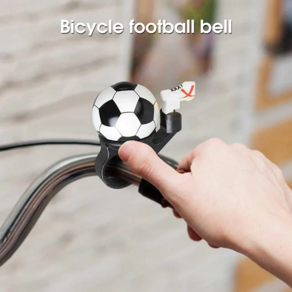 Cute Cartoon Football Bicycle Bell Mountain Road Loud MTB Handlebar Alarm Ring Safety Horn Warning Cycling Equipment for Kids