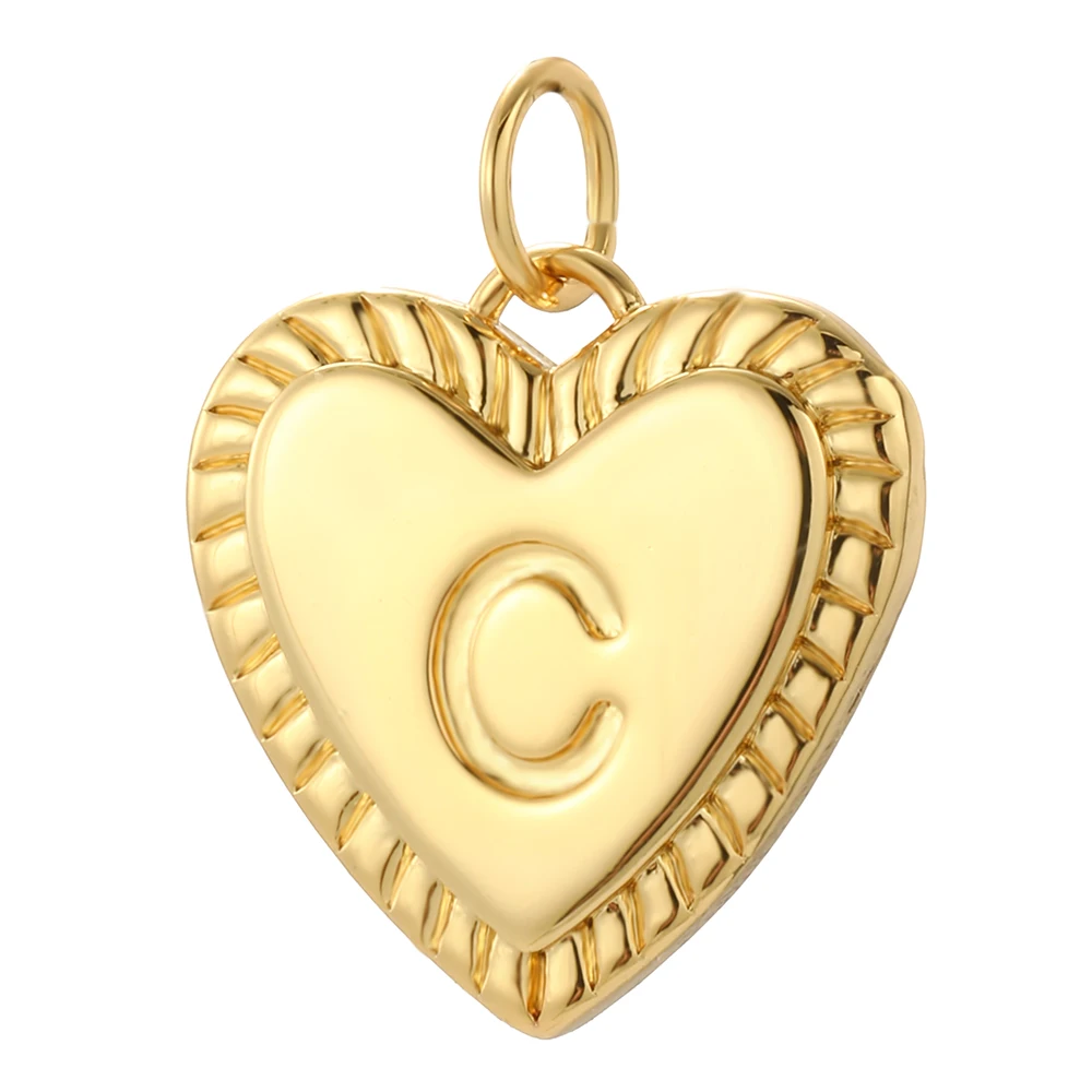 26 Letter Alphabet Name Charms for Jewelry Making Supplies Real Gold Color Dijes Diy Earring Necklace Bracelet Accessories