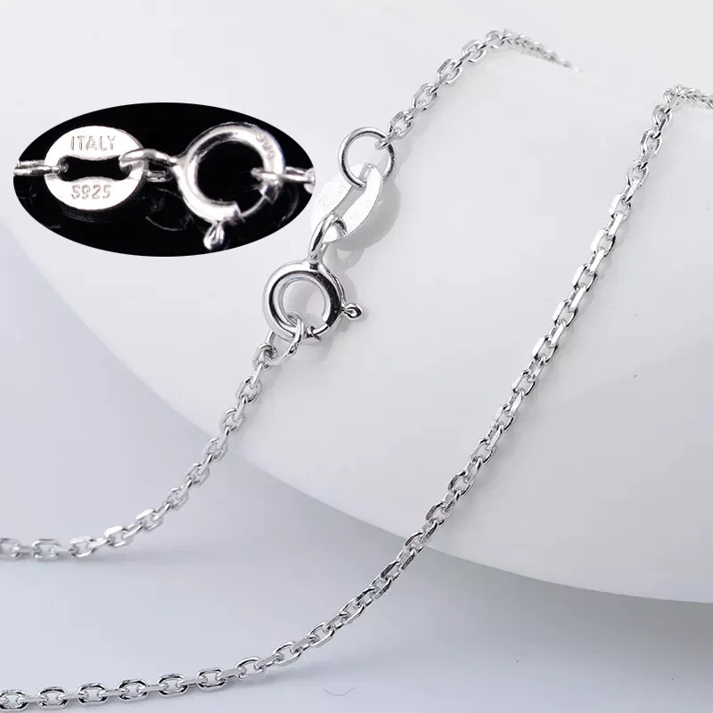 

CMajor стерлингового серебра 925 пробы 1,5 мм с ромбовидной огранкой, квадратная базовая цепочка с крестом для самостоятельного ожерелья с одной цепочкой