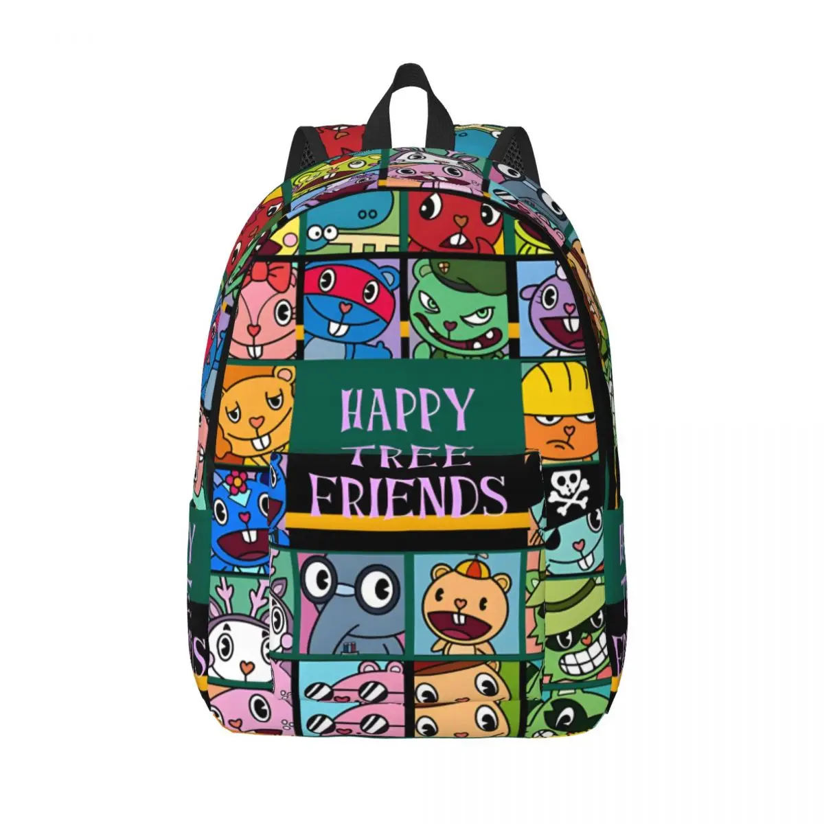 

Book Pack Poster Multi Compartment H-Happy Tree Friends Teenager Back To School Gift Good Quality Handbag Hiking