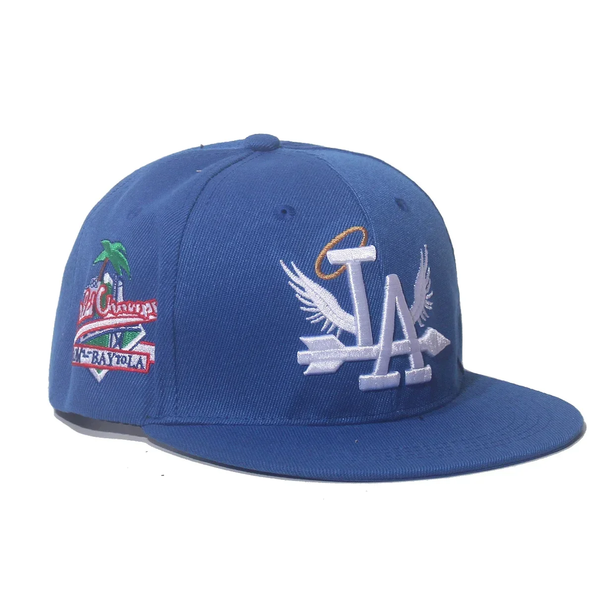 2024 جديد إلكتروني الجناح الجانب شجرة جوز الهند التطريز عالية الجودة الشارع الراب الهيب هوب قبعة بيسبول للرجال والنساء