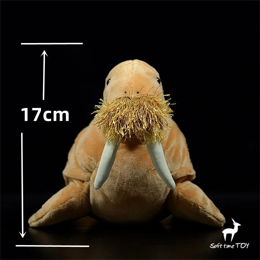 لعبة الفظ القطيفة النابضة بالحياة - حيوان محشو واقعي، بقرة البحر بلوشي، هدية دمية مورس المحاكاة