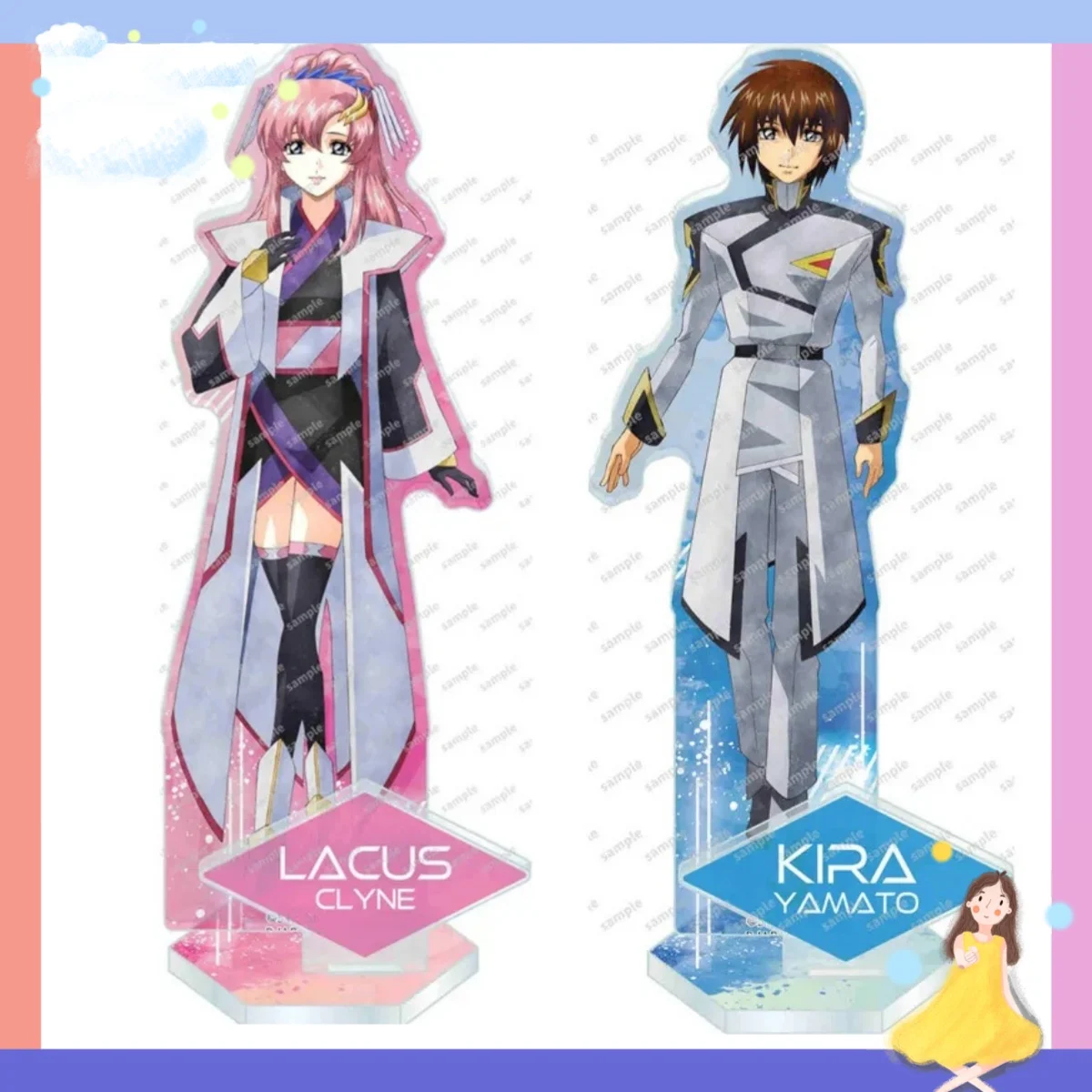 

Акриловая подставка для фигурки Mobile Suit с двойным креплением, 15 см, аниме-фигурка, украшение, подарок на день рождения для детей