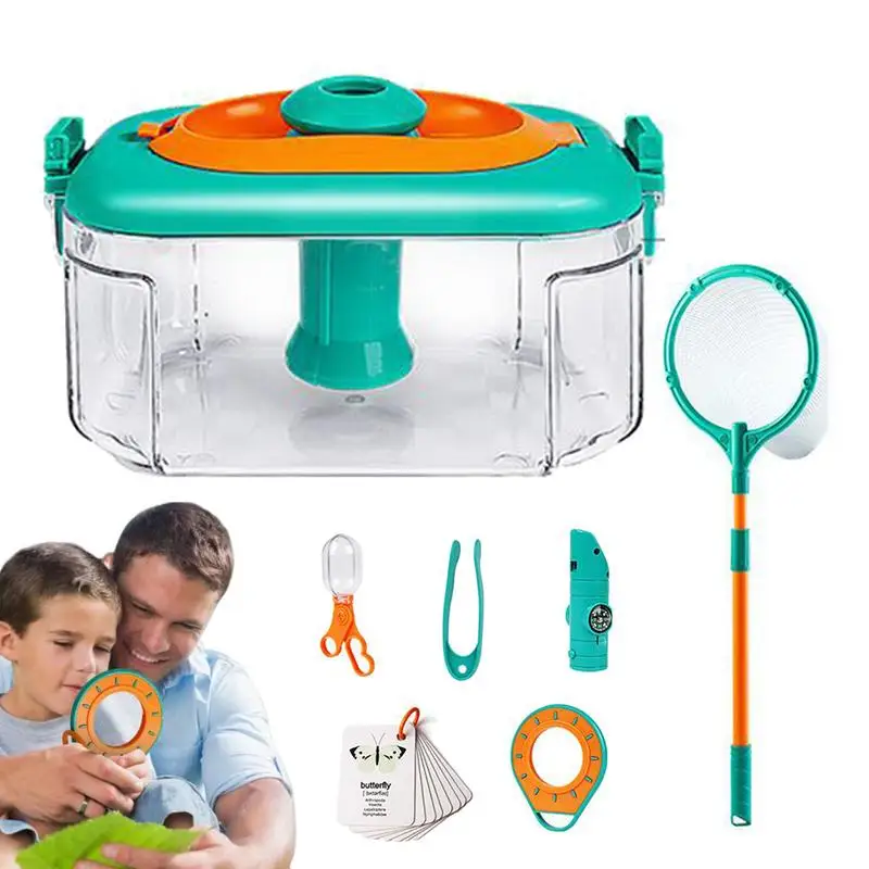 

Bug Viewer Outdoor Insect Box Magnifier Observer Kit Insect Catcher Cage Kids Science Nature Exploration Tools Educational Toy