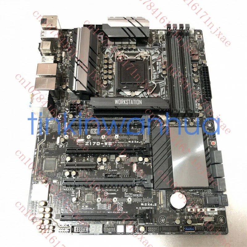 

used For ASUS Z170-WS Motherboard LGA1151 DDR4 DP+HDMI Mainboard Tested 100% ok.