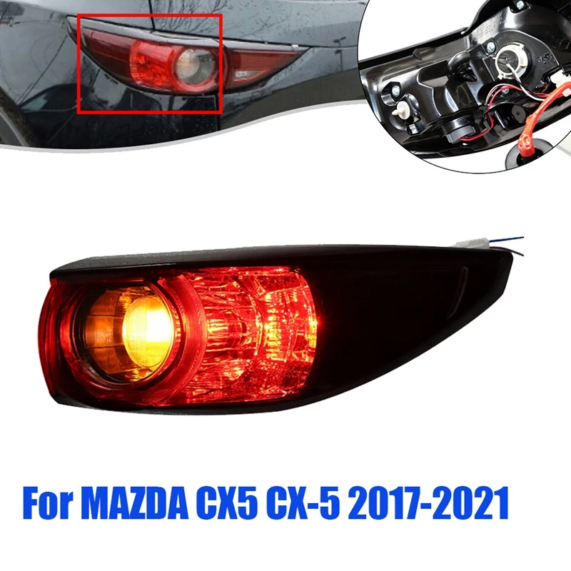 

Right Rear Brake ELD Tail Light Assembly for Mazda CX5 CX-5 2017-2021 Driving Light Turn Signal Lamp Brake Stop Taillamp