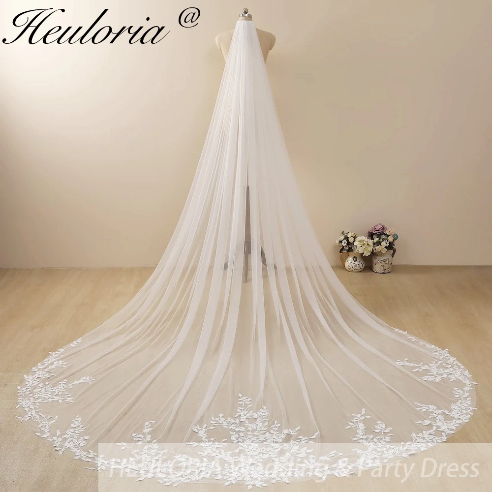 

Fashion Lace Wedding Accessories lace applique wedding dress 3M Wedding Veil