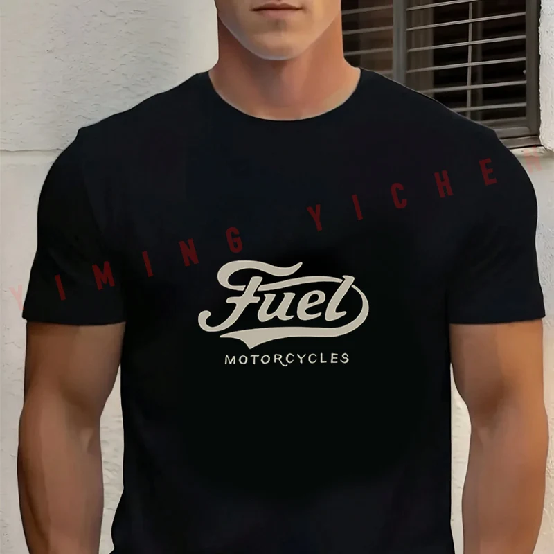 

Fuel Motorcycle Ride Design Men Cotton T-shirt Moto High Quality Funny Cotton Casual O-neck Tshirt Hip Hop Tees