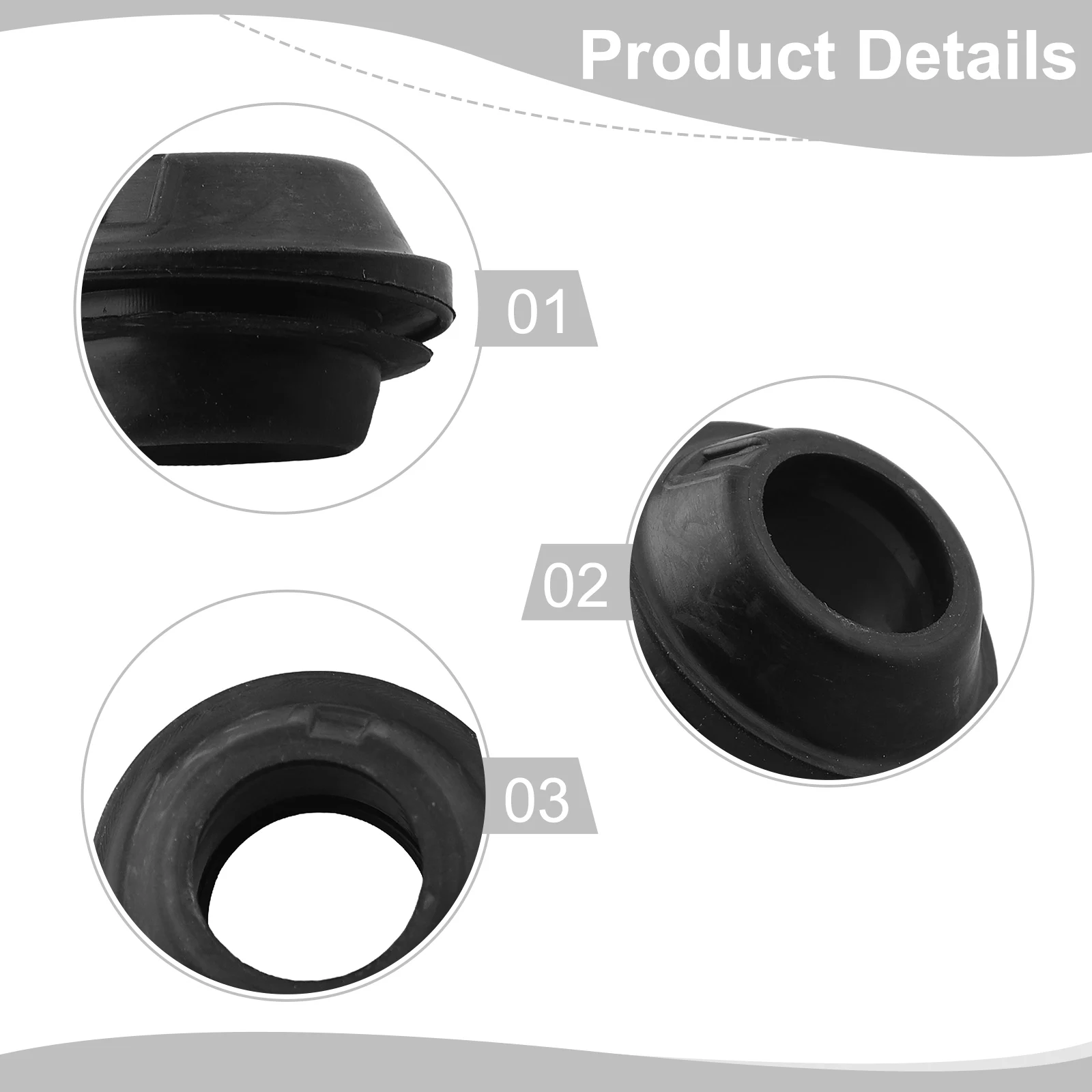 Rear Wiper Seal 6Q6955758A Replacement Part ABS Material Anti-corrosion High-quality Materials Non-deformation