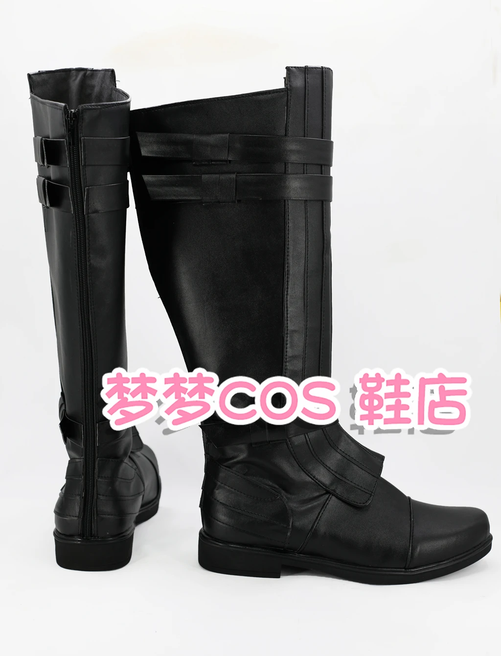 Anakin Skywalker Cosplay Schuhe Stiefel Männer Halloween Party Schwarz PU Leder Stiefel Nach Maß