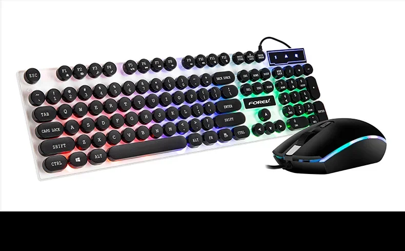 Mechanical Gaming Keyboard Wired with OLED Display Full Key Hot-Swappable Pudding RGB Backlight for PC Laptop and Desktop