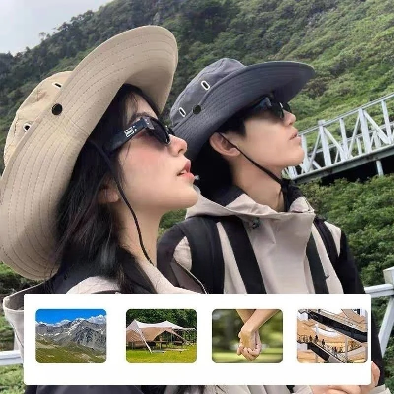 Mountaineering Hat, Summer Outdoor Camping Sun Protection Fisherman Hat, Hiking Sun Protection Breathable Cowboy Hat