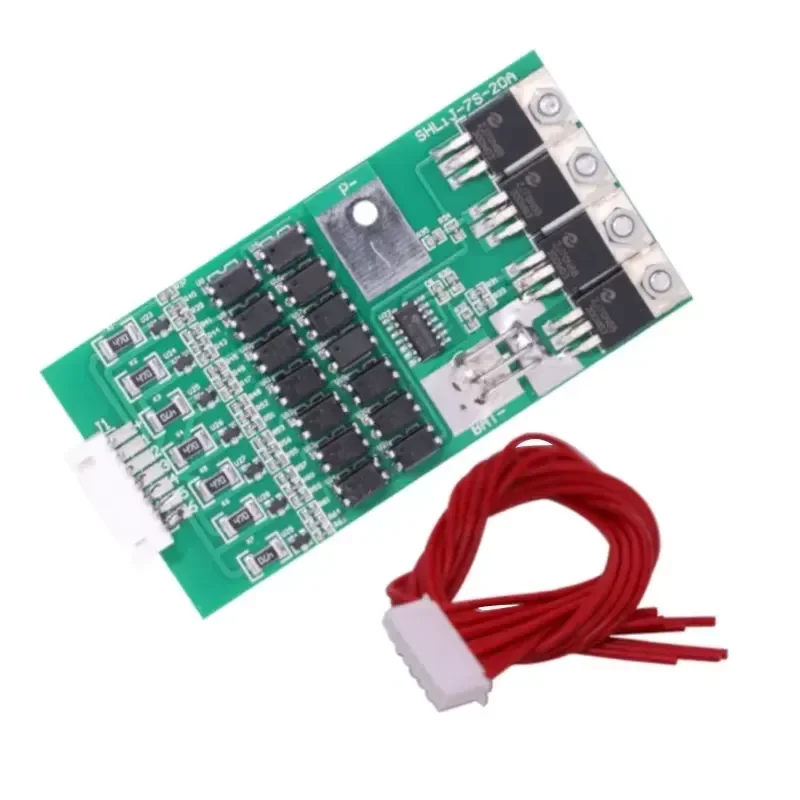 1PCS Bms 7S Li-ion Lithium 18650 Battery Protection Board 24V 20A Battery Balancer Automatic Protection For arduino Board