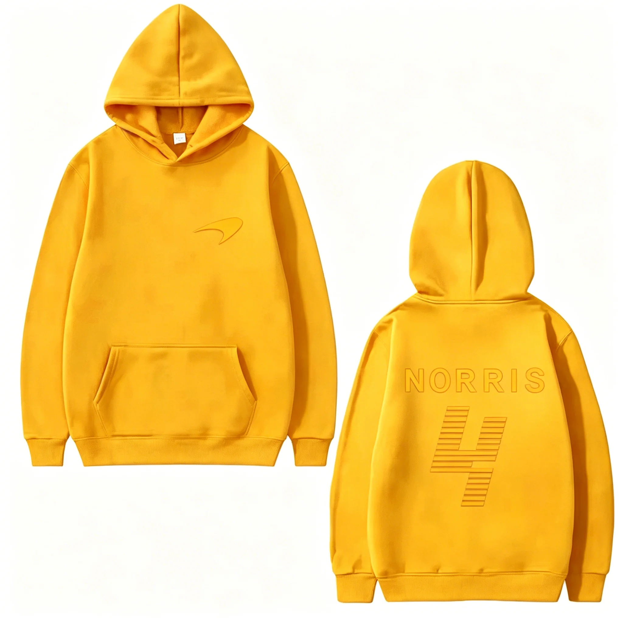 Bestseller Lando Norris Rennfahrer Doppelseitig Bedruckter Hoodie Herren Damen Übergroßer Fleece-Pullover Unisex Streetwear – Detail 22
