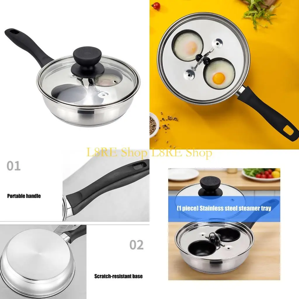 

L8RE Strong пароварка для посуды на 2 чашки с термостойкой ручкой для быстрого и здорового приготовления