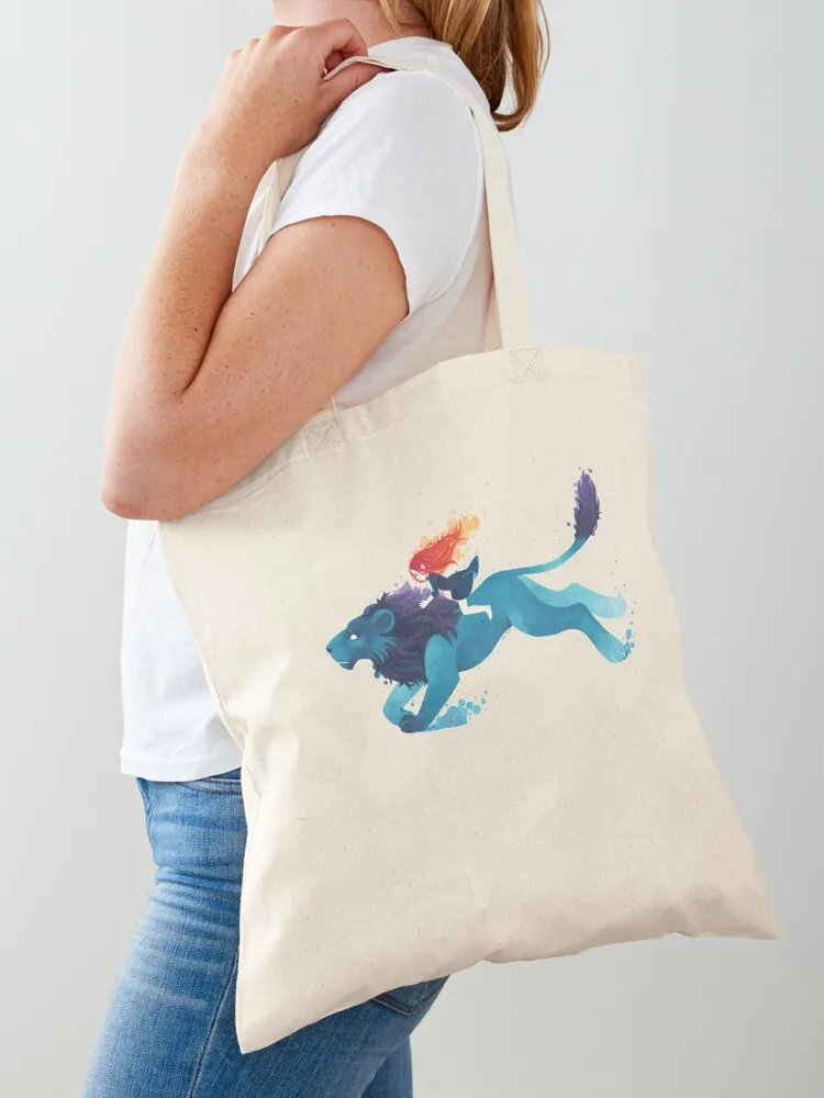 

Lion Rider Tote Bag ecological bags bags luxury women custom bags