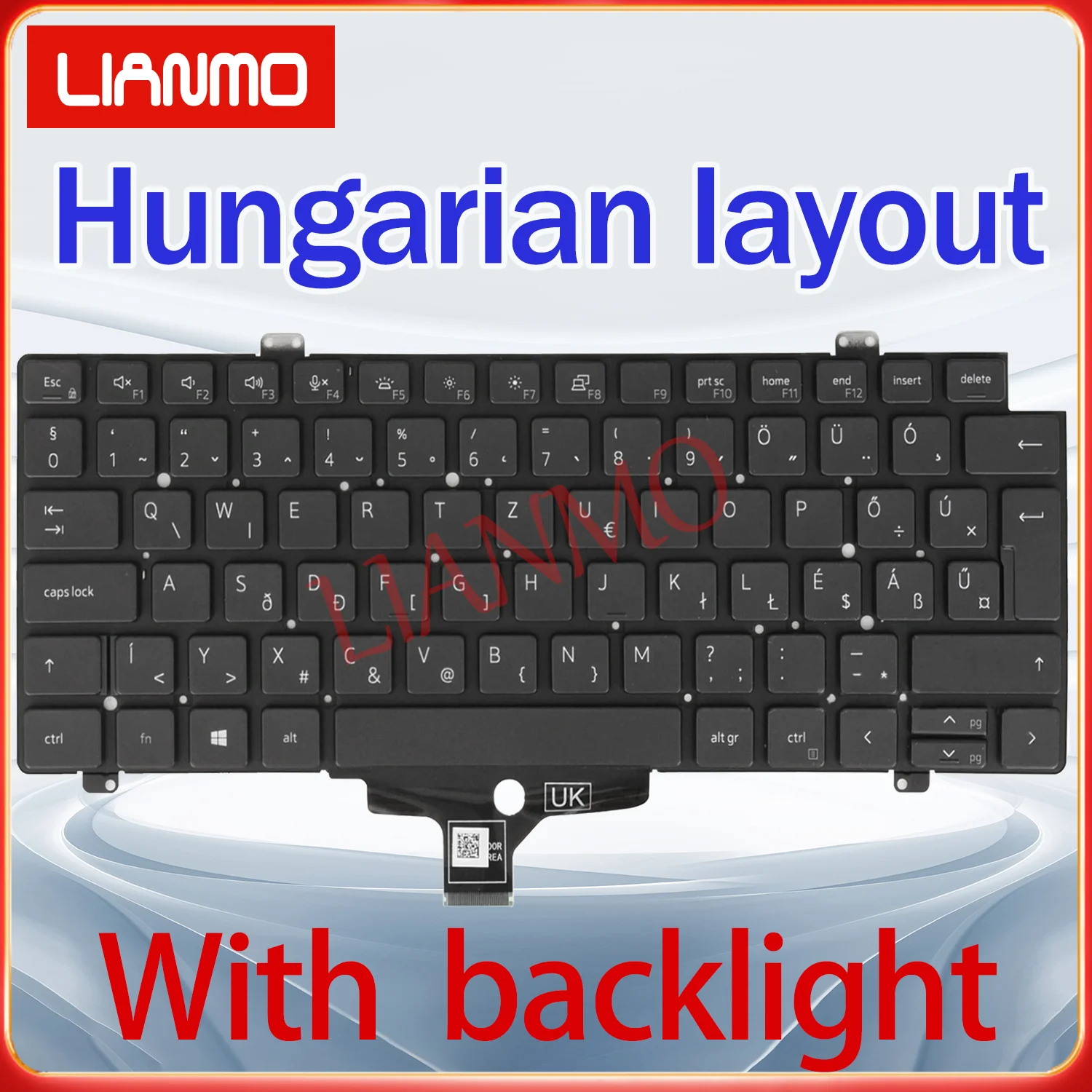 Hebrew/Hungarian/India/Iceland/Italian/Norwegian Layout for Dell Latitude 5420 5421 5430 7420 7430 7520 7521 Backlight Keyboard