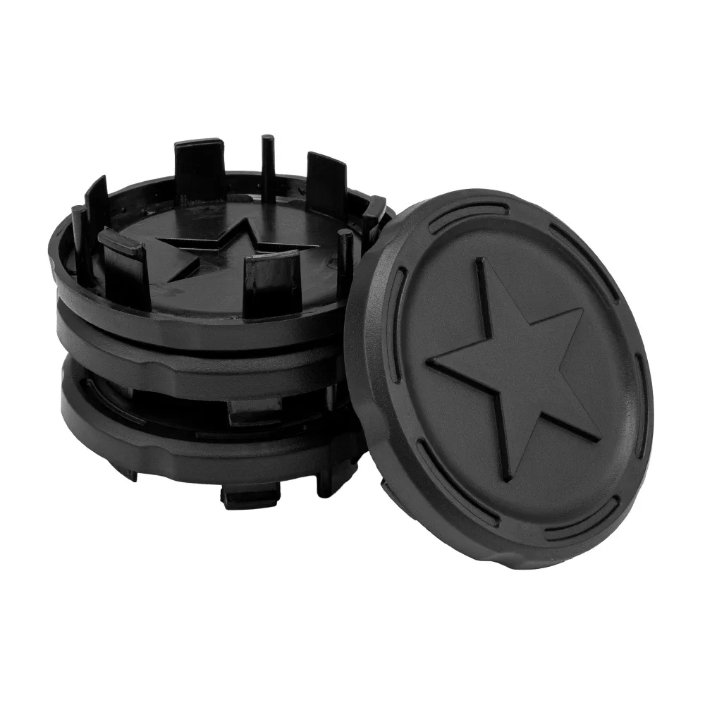 

Wheel Center Hub Caps For Can-Am Maverick R MAX X RS 2024 2025 Black Durable PP Material Dust Tire Rim Hubcaps Covers 4PCS