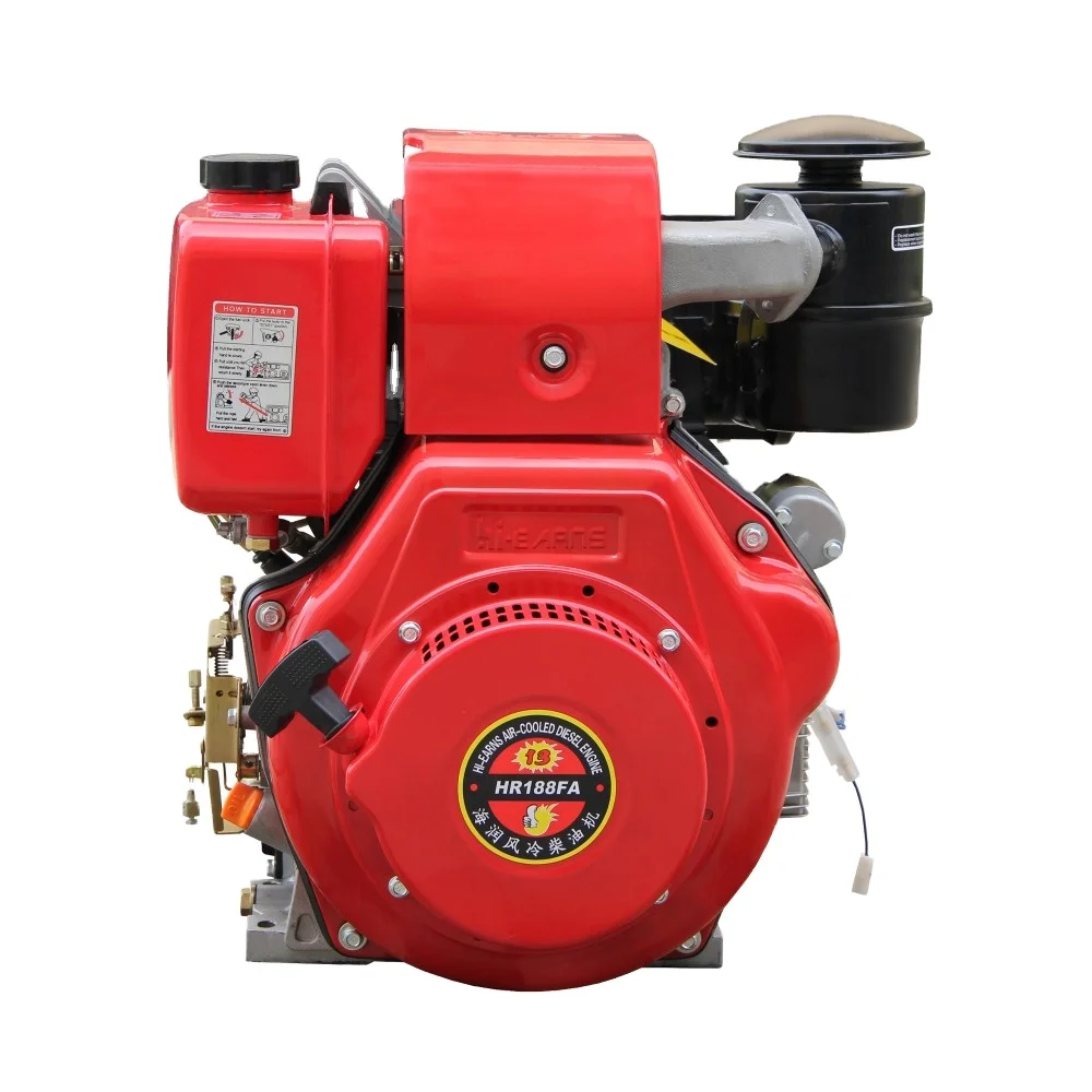 12h·p Air-cooled single-cylinder red color Italy model air cooled die·sel engine