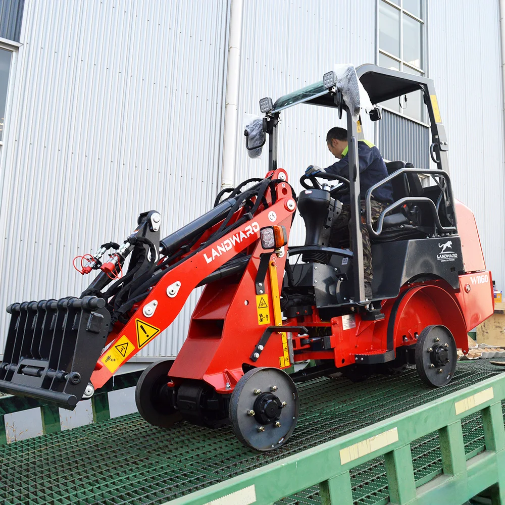 Minicargadora de Ruedas China Más Vendida, Minicargadora de Orugas, Minicargadora de Ruedas Diésel, Maquinaria de Construcción, Equipo Pesado Personalizado