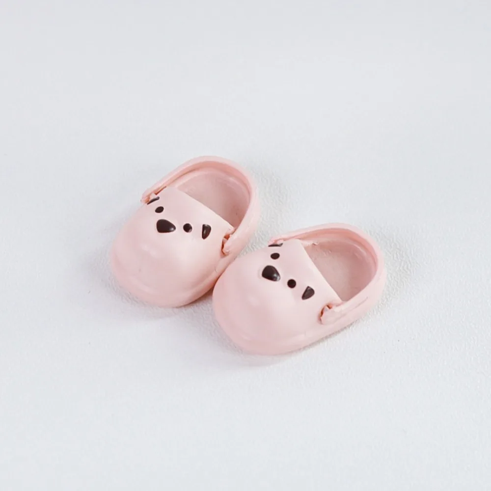 

1 Pair Round Toe Ob11 Doll Slippers Simulation Silicone Mini puppy slippers Cute Mini Silicone puppy slippers Doll Accessories