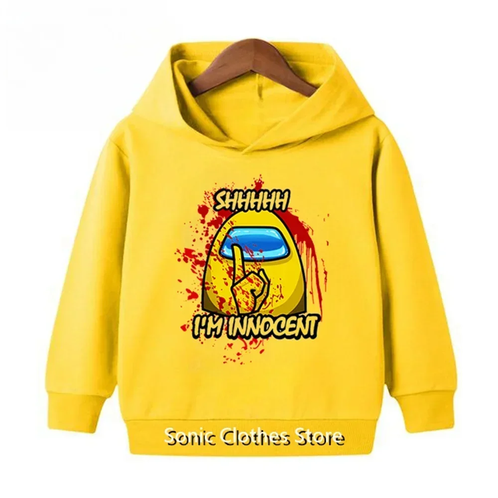 3-12 Years Old Game Marios Hoodie Kids Spaceman Clothing Autumn Baby Stumble Guys Sweater Girls Pullover Boys Sonic Tops