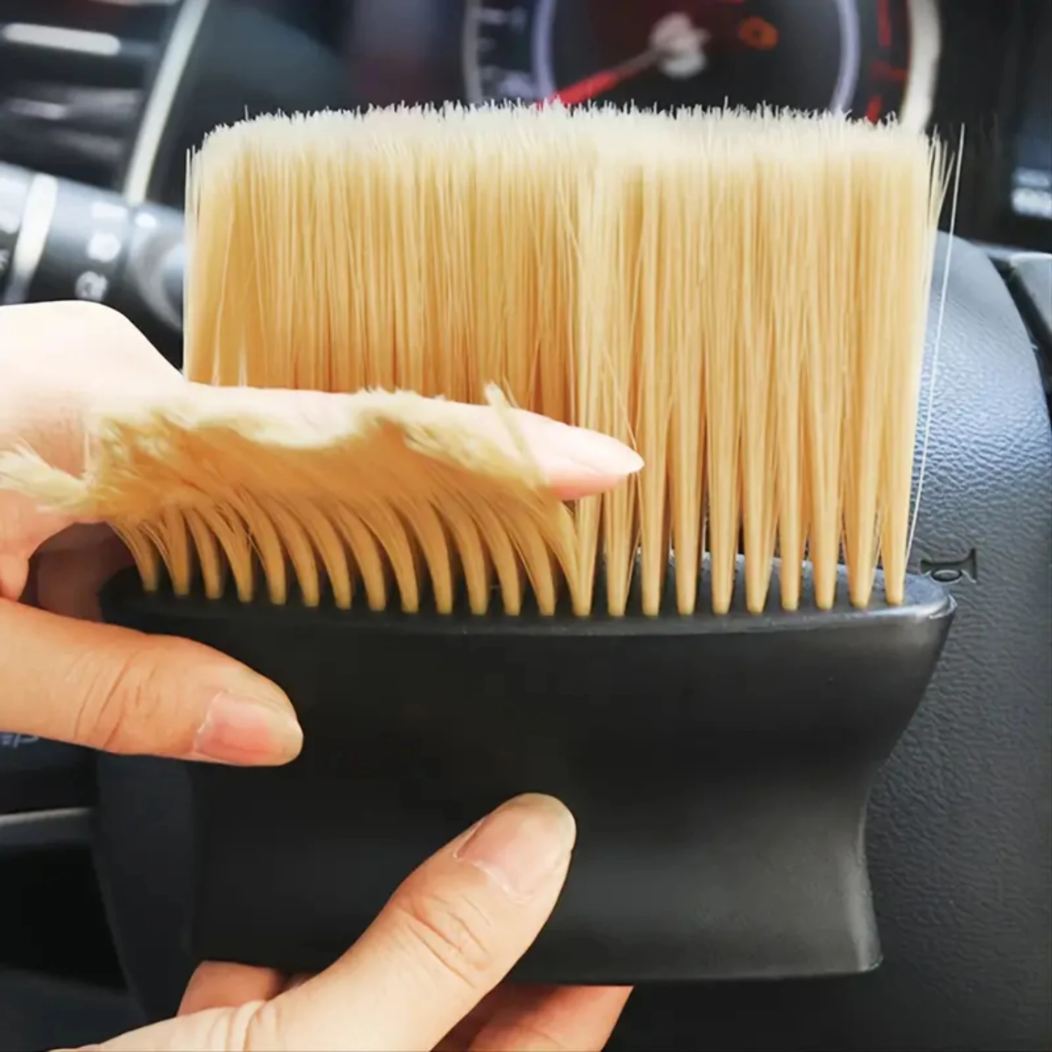 1pc Keyboard Cleaning Brush, Soft Dust Brush Duster For Automotive Dashboard, Air Conditioner Vents Window squeegee Brush rinser