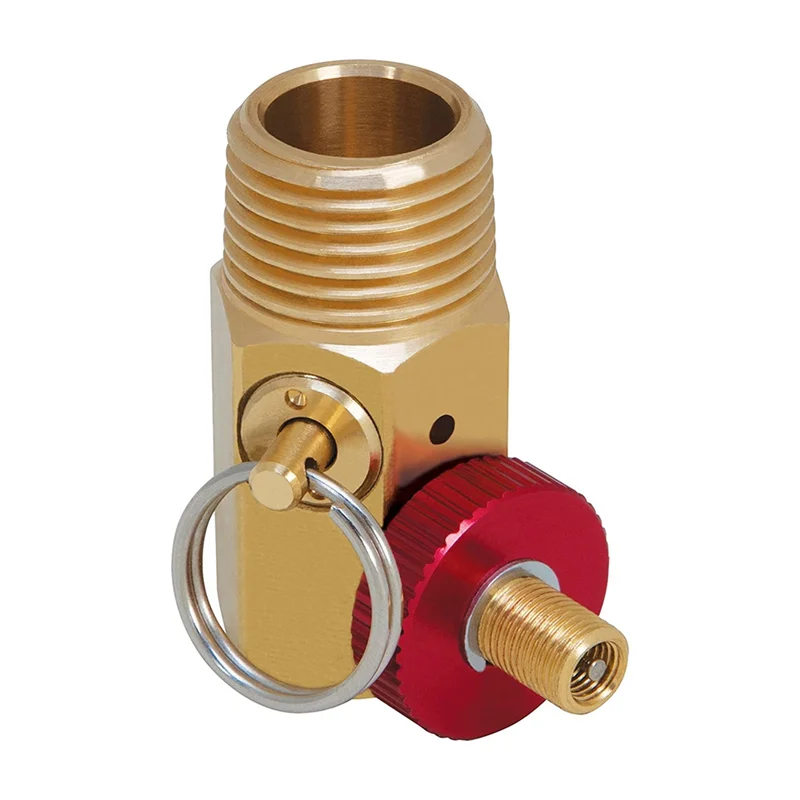 Colector de tanque de aire B69C, paquete de 4, con puerto de llenado, tanque NPT de 1/2 pulgadas X manguera NPT de 1/4 pulgadas X piezas de calibre NPT de 1/8 pulgadas para compresor de aire Tan