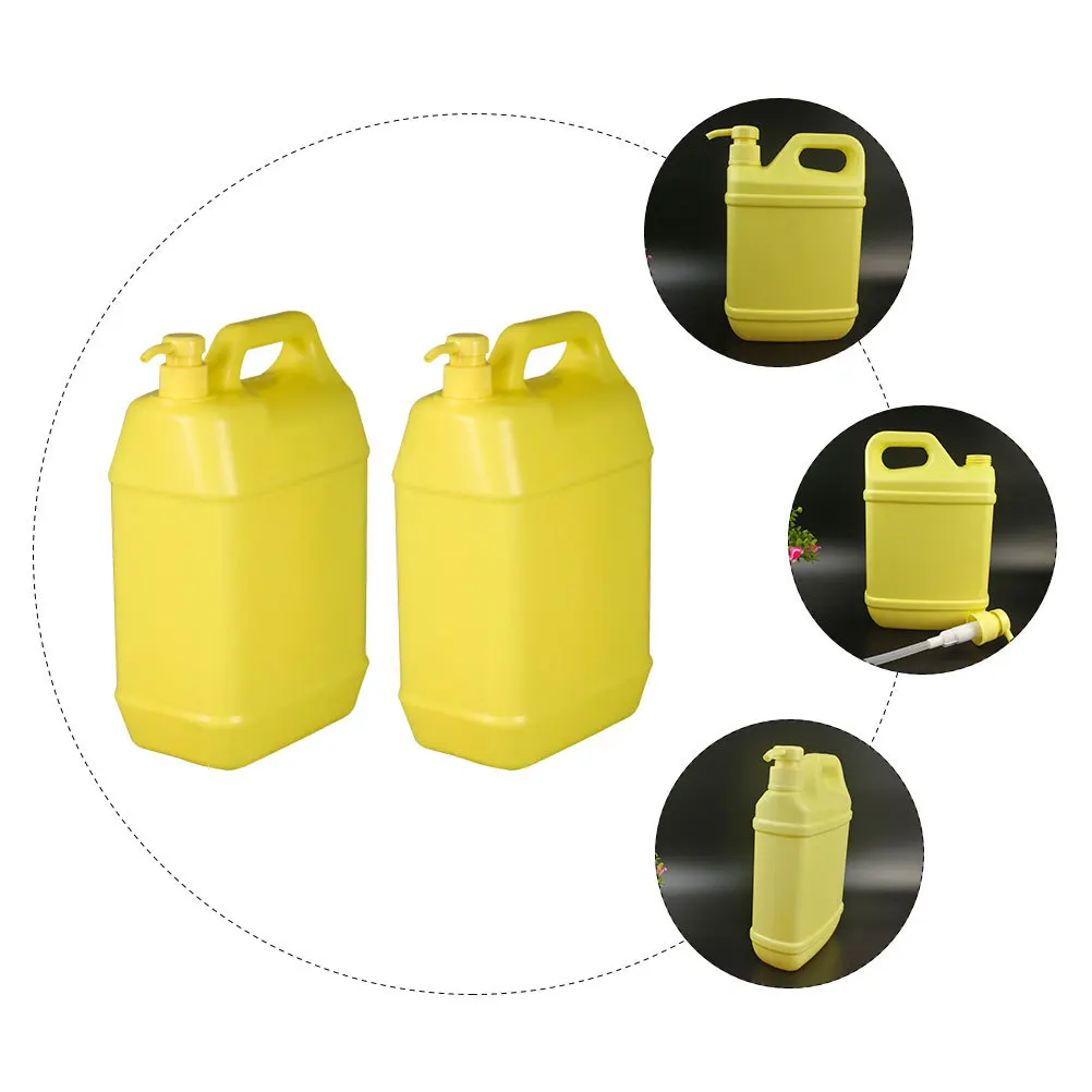 

2Pcs Press Pump Liquid Dispensers Reusable Square Bottles Large Capacity for Shampoo Shower Gel Hand Soap Household Use Leak