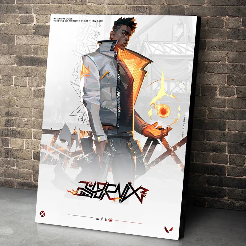 Game Valorant Character Posters Popular Shooting Games Prints Canvas Painting Valorant Wall Art Pictures Home Room Decoration