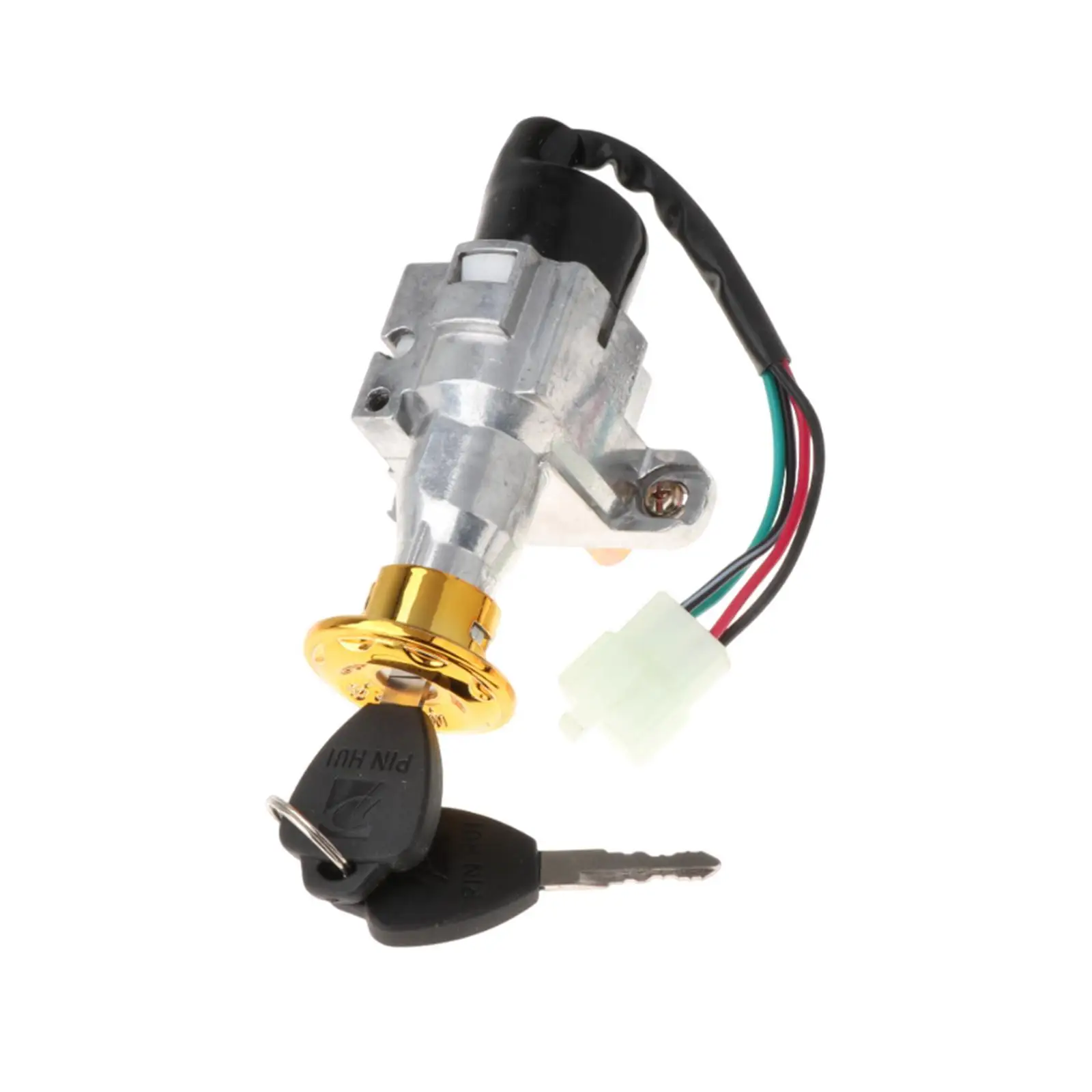 Motorcycle Mini Lock Durable Metal Ignition Switch Key Lock for Electric Bike Moped Secure Installation