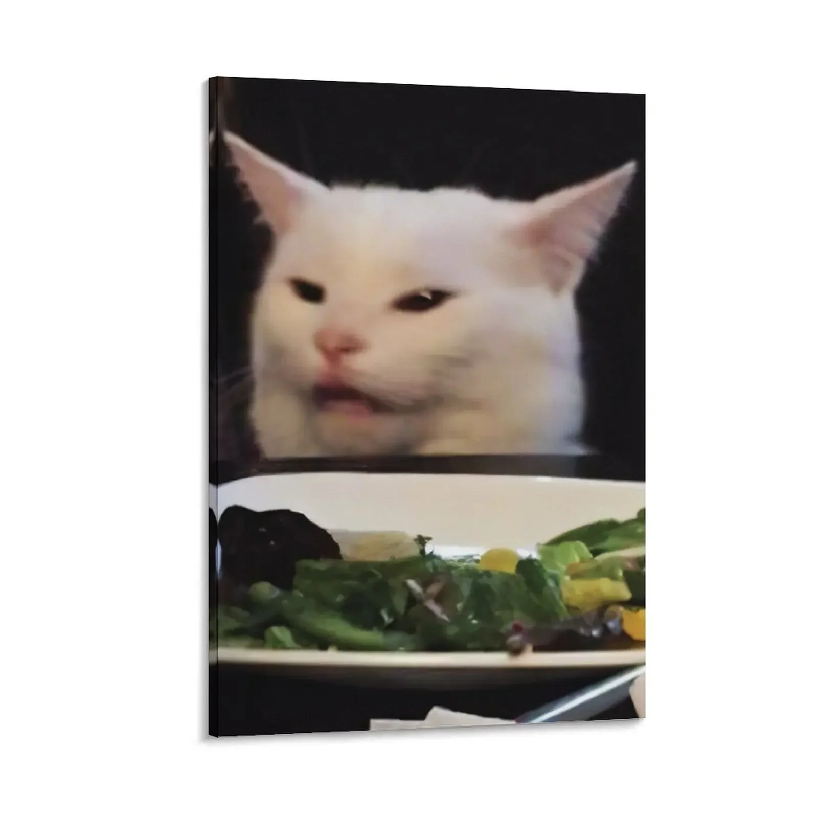

Smudge meme cat Canvas Painting posters Decoration bedroom Picture on the wall