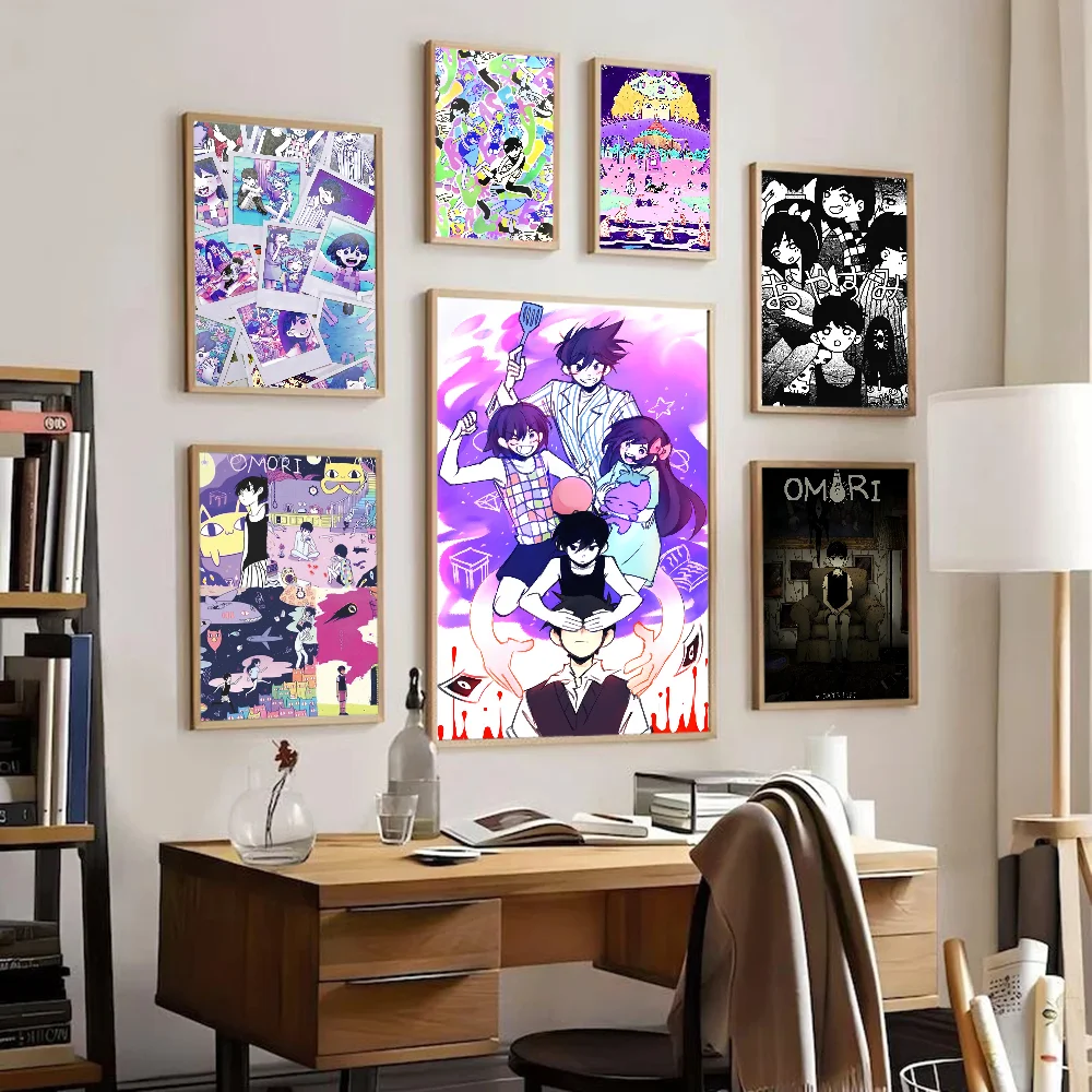 Omori Classic Anime Poster Waterproof Paper Sticker Coffee House Bar Room Wall Decor