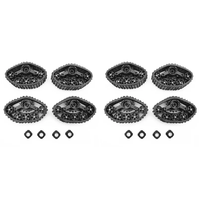 

B24C-8Pcs Snow Track Wheel Tire For WPL C14 C24 C24-1 B14 B24 1/16 RC Car Upgrade Parts Accessories