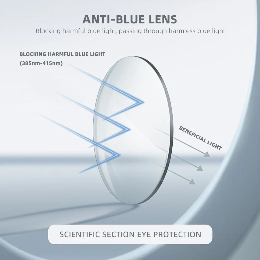 OLLYMURS 빈티지 특대 처방 사각형 안티 블루 라이트 안경 여성 남성 완료 노안 안경 맞춤형 유리